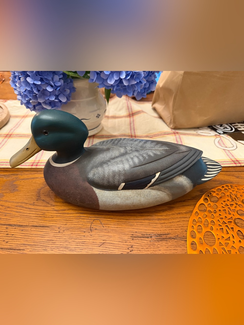 GALLERY ORIGINALS NORTH AMERICAN DUCK MALLARD WOODEN DECOY BOB BERRY 1984